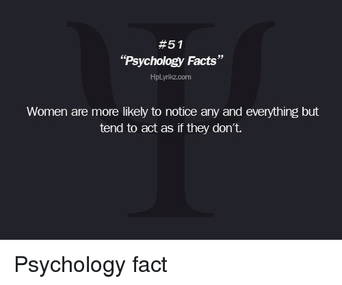 WOMEN PSYCHOLOGICAL FACTS - GPLT