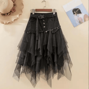 Denim Frill Skirt - GPLT