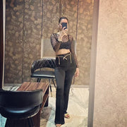 Black sheer top - GPLT