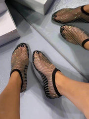 Rhinestone Shoes Black - GPLT
