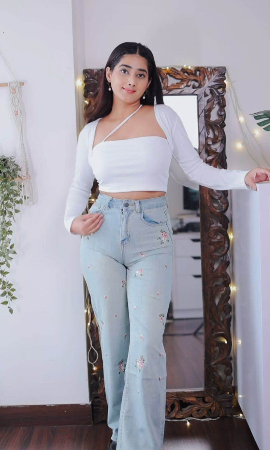 Embroidered Jeans - GPLT