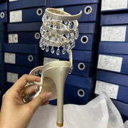 Glamour Crystal Strappy Heels