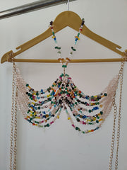 Multicolour Crystal Bralette