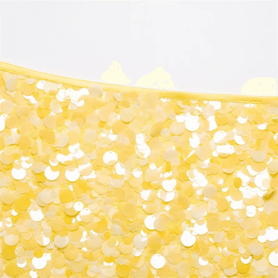 Yellow Sequin Skirt - GPLT