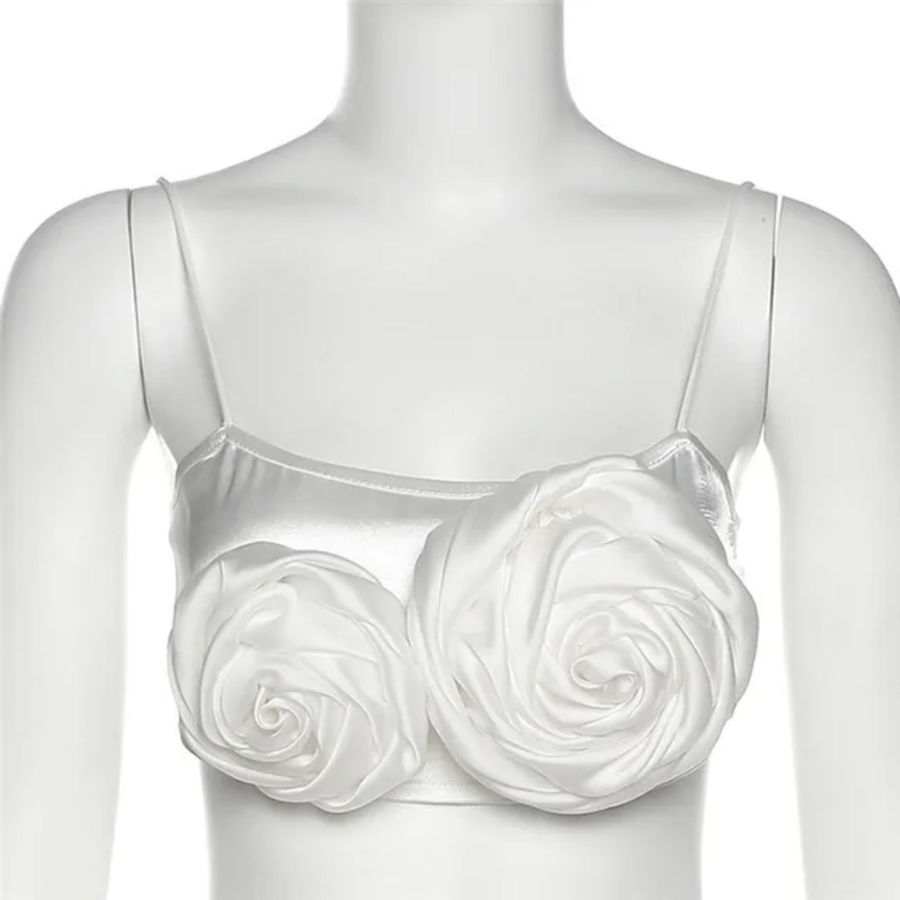 White Flower women's tank top
