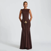 Brown Party Dress