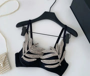Rhinestone tropics bralette