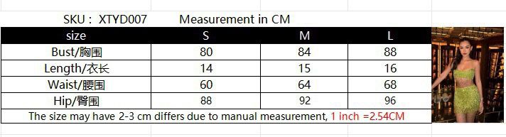 Glittering tropical set
