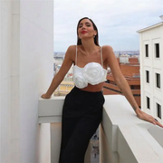 White Flower women's tank top