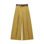 Summer Vintage High Waist Trousers