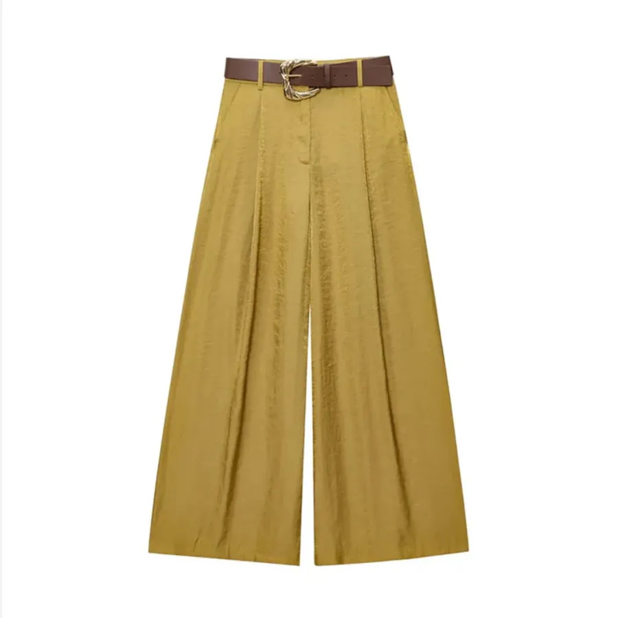 Summer Vintage High Waist Trousers