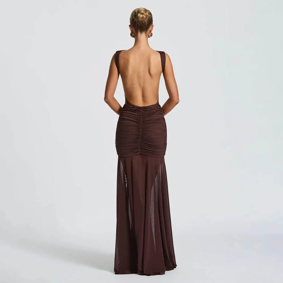 Brown Party Dress