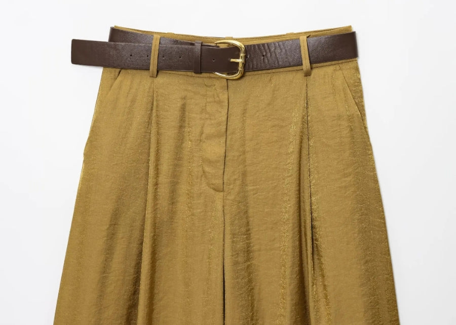 Summer Vintage High Waist Trousers