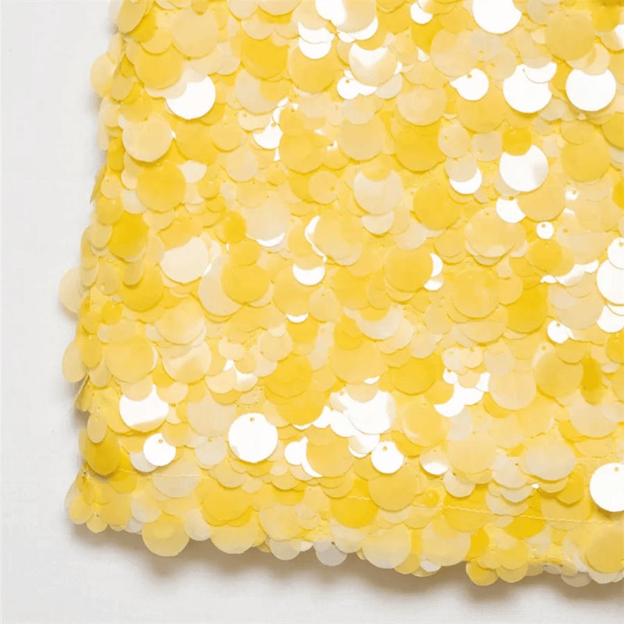 Yellow Sequin Skirt - GPLT