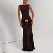 Brown Party Dress