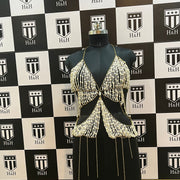 Gold and white Pearl Top