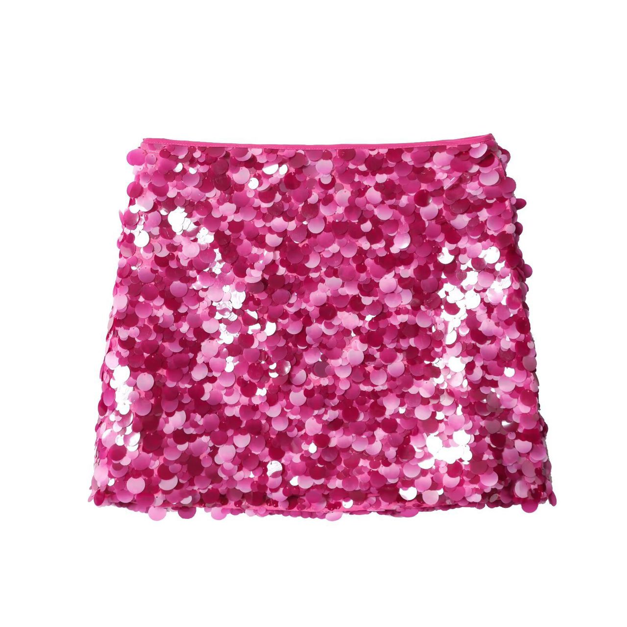 Magenta pink Sequin Skirt