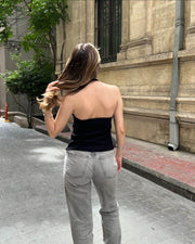 Rhinestone Halter Neck Top - GPLT