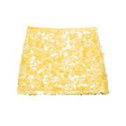 Yellow Sequin Skirt - GPLT