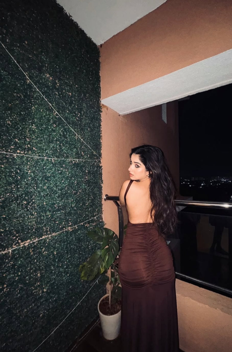 Brown Party Dress