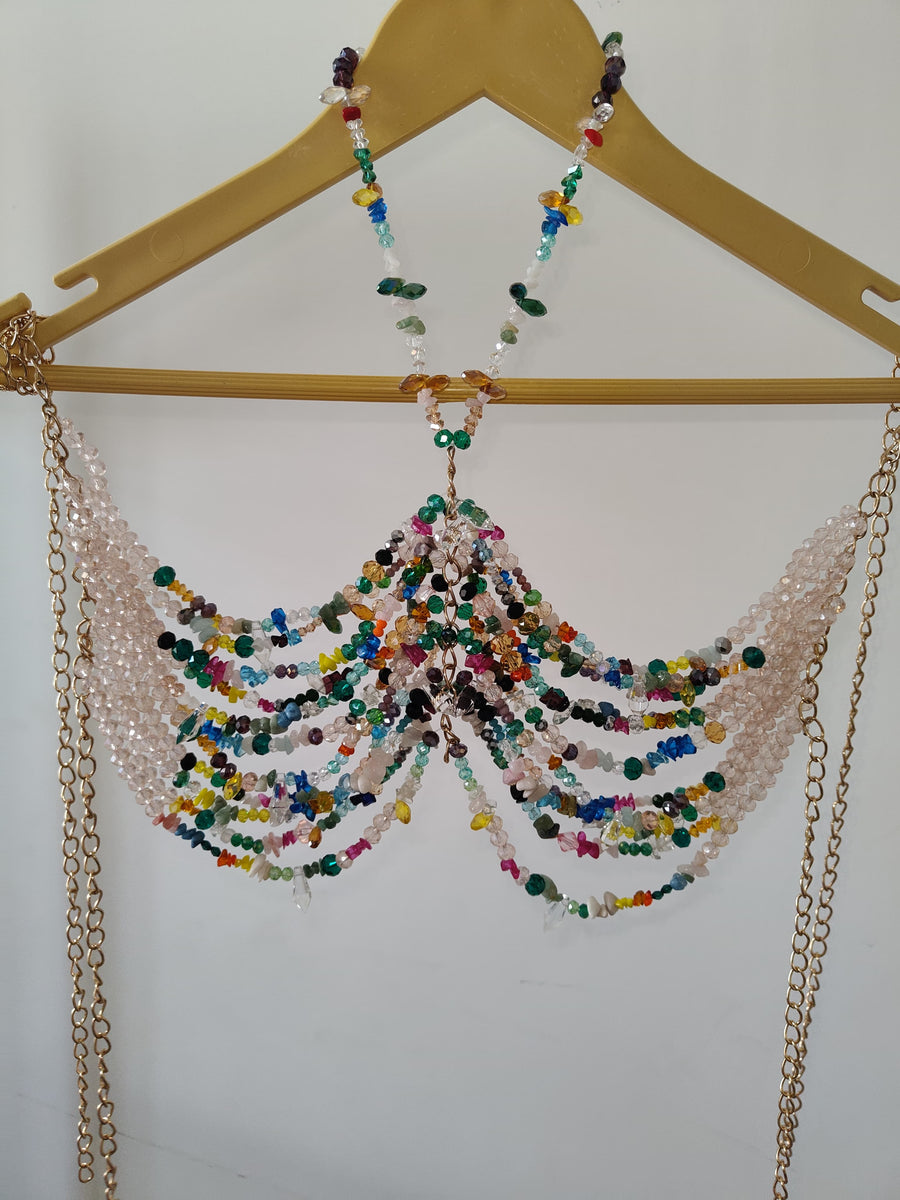Multicolour Crystal Bralette