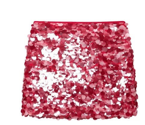 Red Sequin Skirt