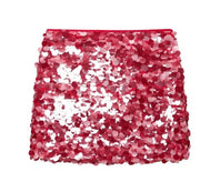 Red Sequin Skirt