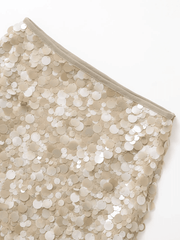 Champagne Sequin Skirt - GPLT
