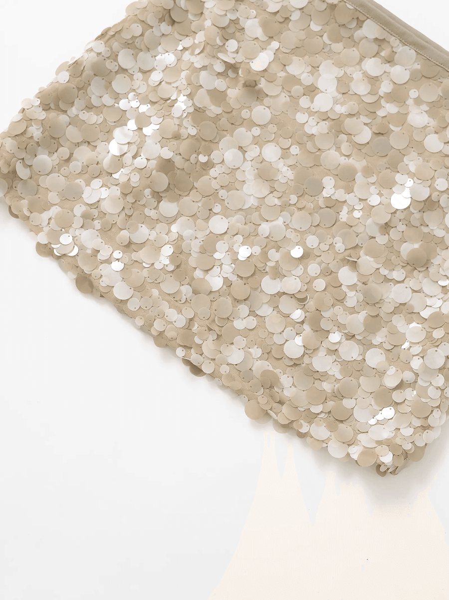 Champagne Sequin Skirt - GPLT