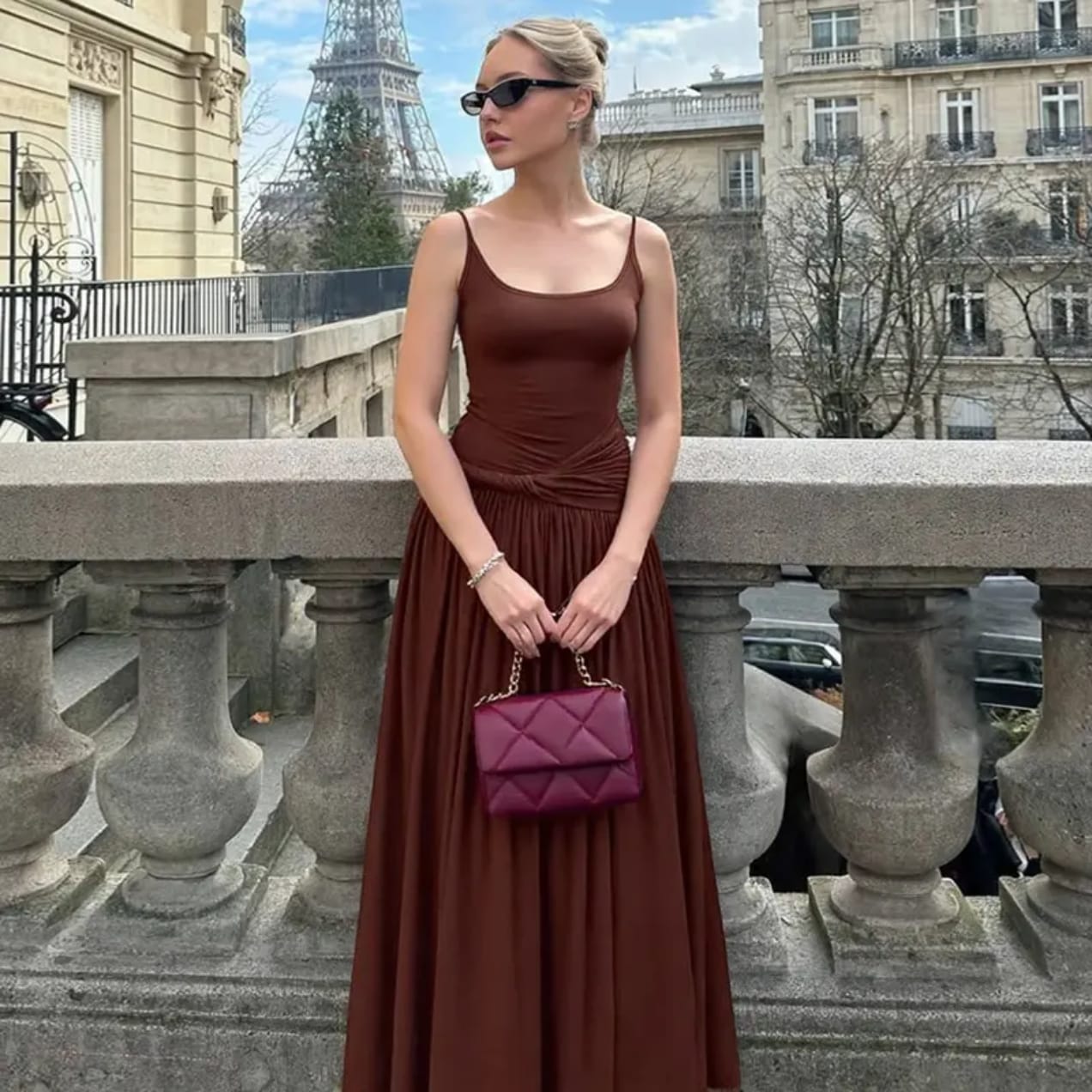 Choclate Maxi Dress