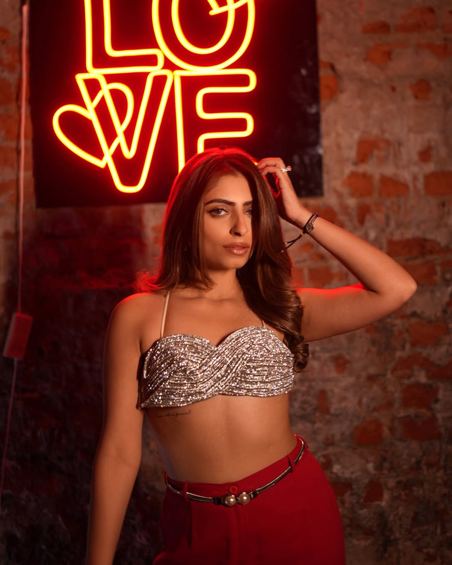 Rhinestone Daisy Top