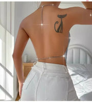 Shimmering halter neck top