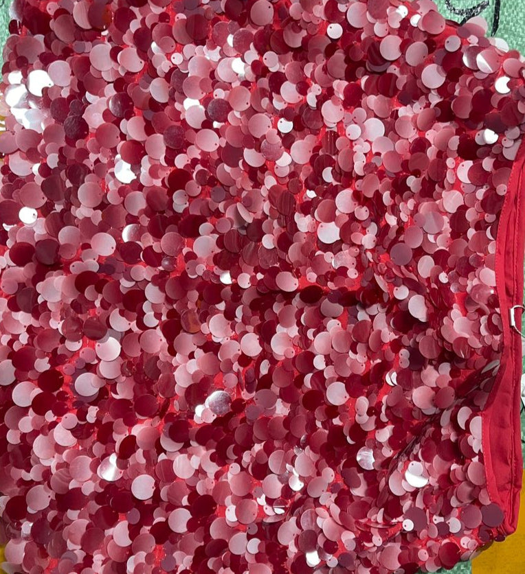 Red Sequin Skirt