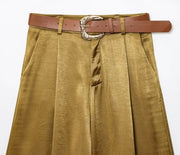 Summer Vintage High Waist Trousers