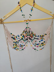 Multicolour Crystal Bralette