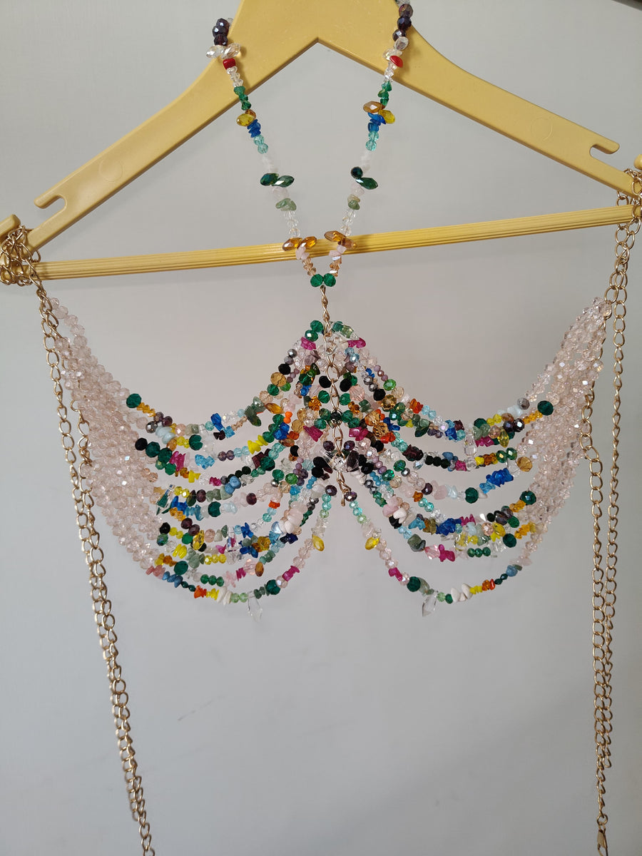Multicolour Crystal Bralette