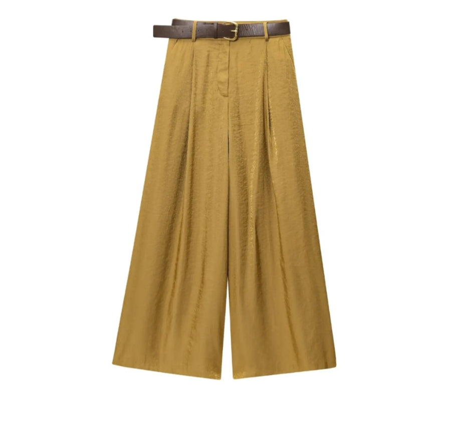Summer Vintage High Waist Trousers