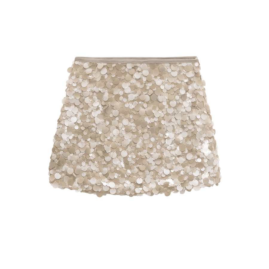 Champagne Sequin Skirt - GPLT