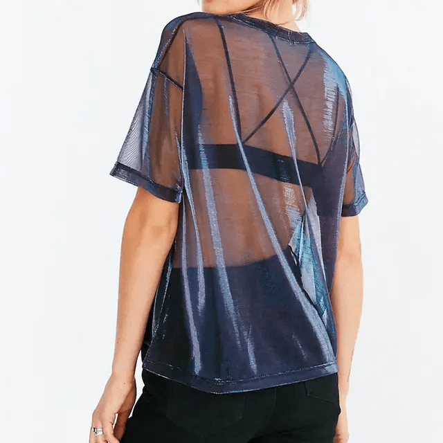 Black sheer tshirt - GPLT
