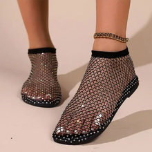 Load image into Gallery viewer, Rhinestone Shoes Black
