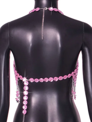 Purple Rhinestone Top