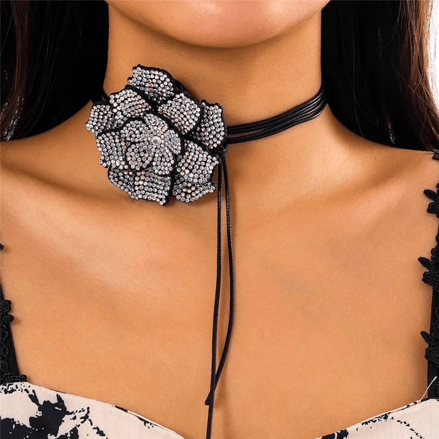 Multicolour Rhinestone Choker