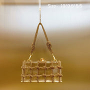 Transparent rhinestone bag