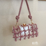 Transparent rhinestone bag