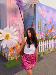 Magenta Pink Sequin Skirt