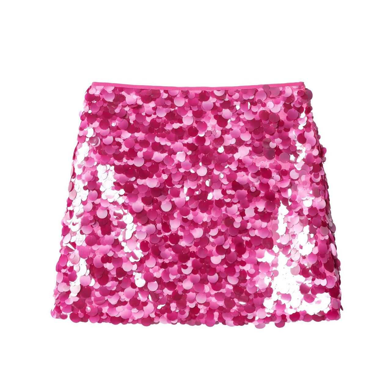 Magenta Pink Sequin Skirt