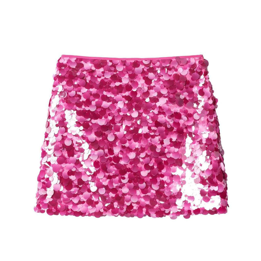 Magenta Pink Sequin Skirt