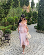 Melora Satin Pink Dress