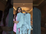 Light Blue Ruffled Dress