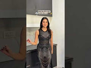 Black Rhinestone Bodycon Dress